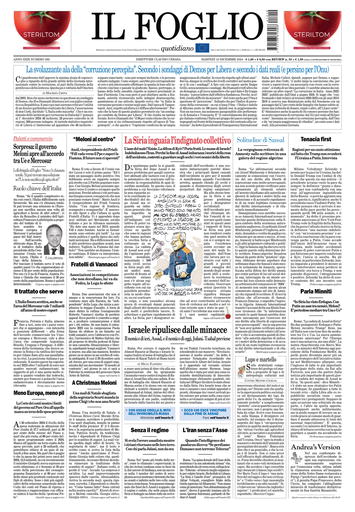 Prima-pagina-il foglio-messina-edizione-di-oggi-10-12-2024